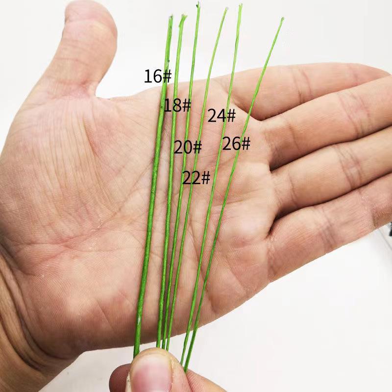 Plastic-Coated Floral Iron Wire for DIY Projects and Baking (Black, White, Green)