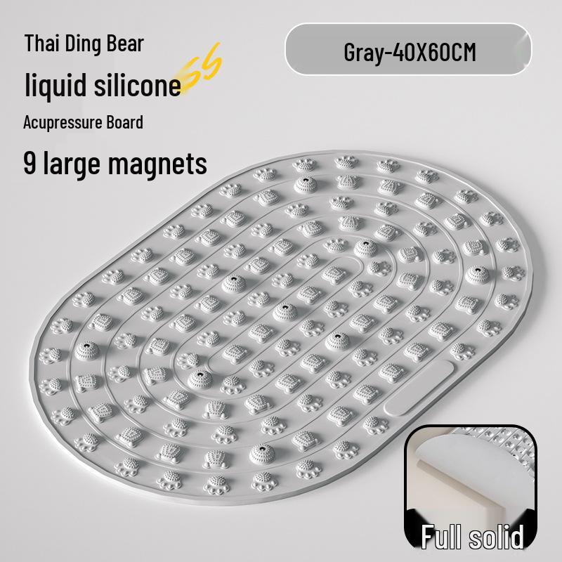 In-stock Liquid Silicone Acupressure Foot Massage Mat – Ultra-Slow Running, Indoor Toe Pressure Board for Meridian Unblocking.