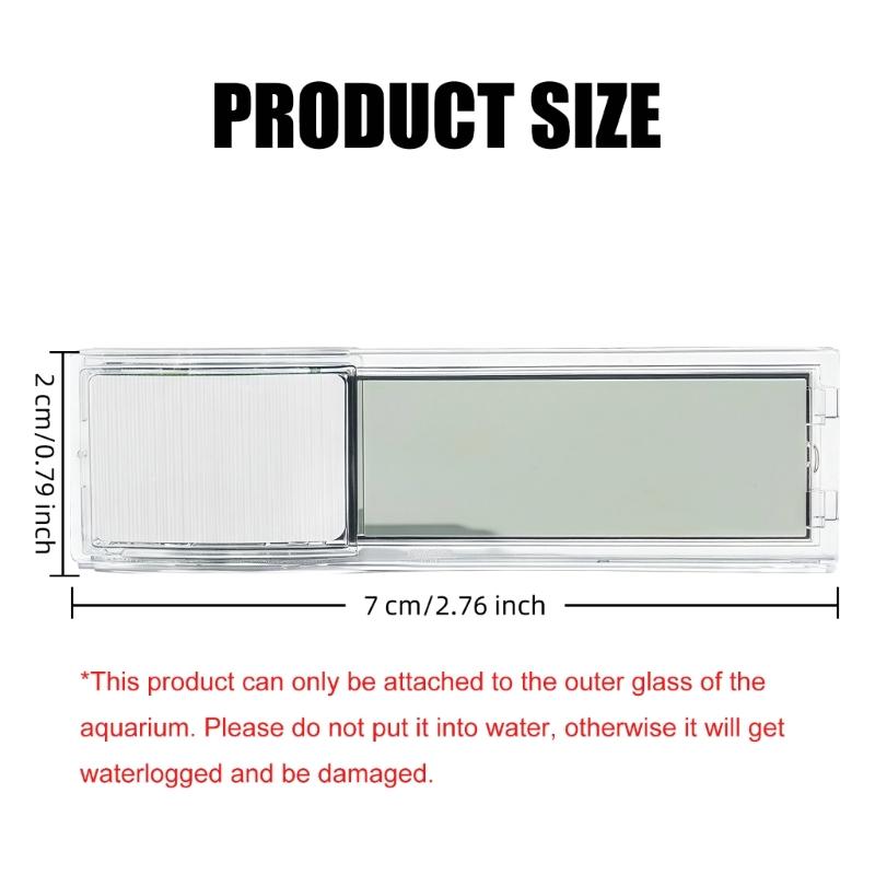 2Pcs Fishtanks Thermometers Precise Temperature Monitor For Aquariums Clear Read Easy Stick On Freshwater Marine Use