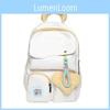Colorful Embroidered Handle Design Color Blocked Student Backpack For Daily Use