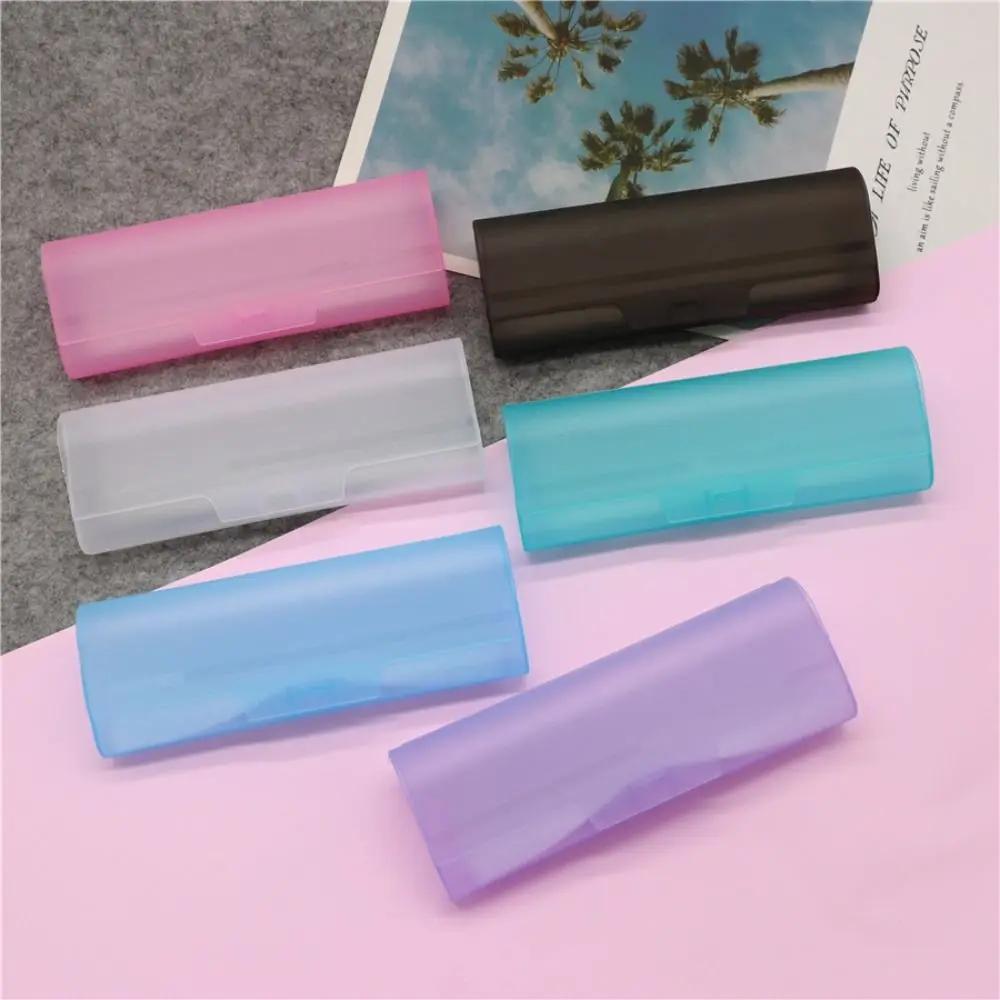Portable Frosted Glasses Case Transparent Plastic Glasses Storage Box Ultralight Eyeglass Case