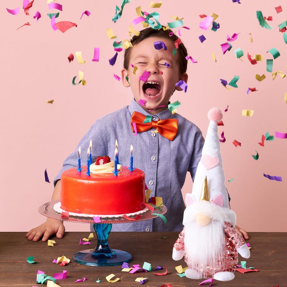 Pink Gnome Plush Dwarf Doll Home Table Ornaments Holiday Decorations