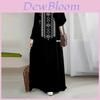 Maxi Dress With Printed Ethnic Pattern For Casual And Formal Wear