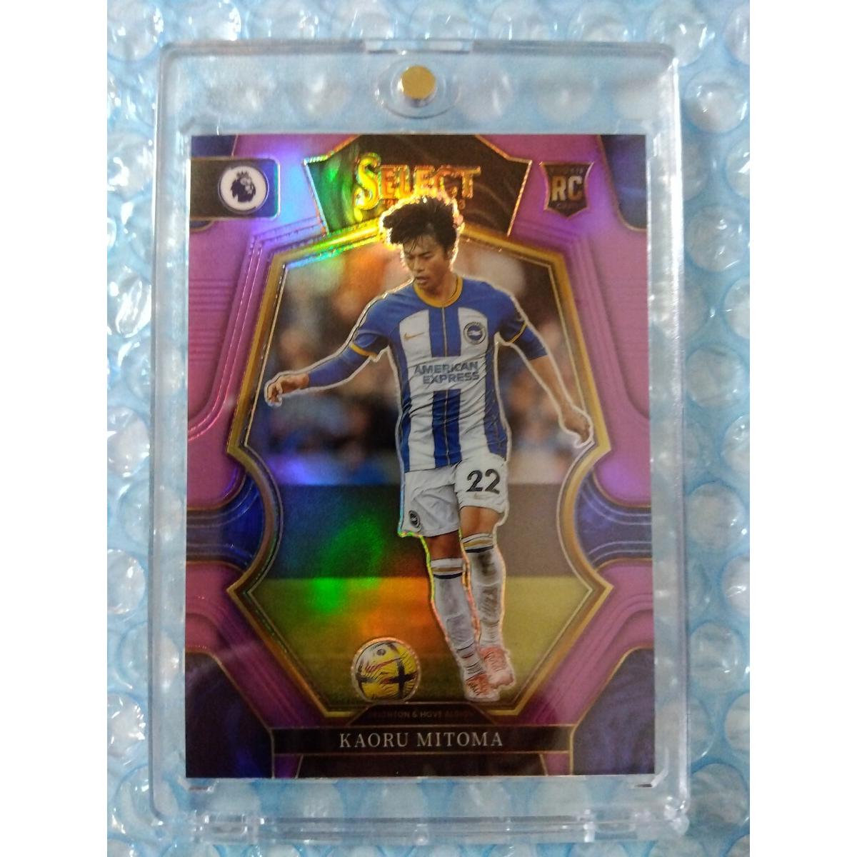 Used Limited to 135 pieces 2022-23 Panini Select EPL Purple Prizm Mezzanine No.196 Kaoru Mitoma Kaoru Mitoma Parallel Rookie Card Brighton