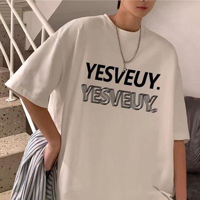 American Retro Short-sleeved T-shirt Men's Summer New Loose Casual Ins Trendy Brand Half-sleeved Top Men's Trendy