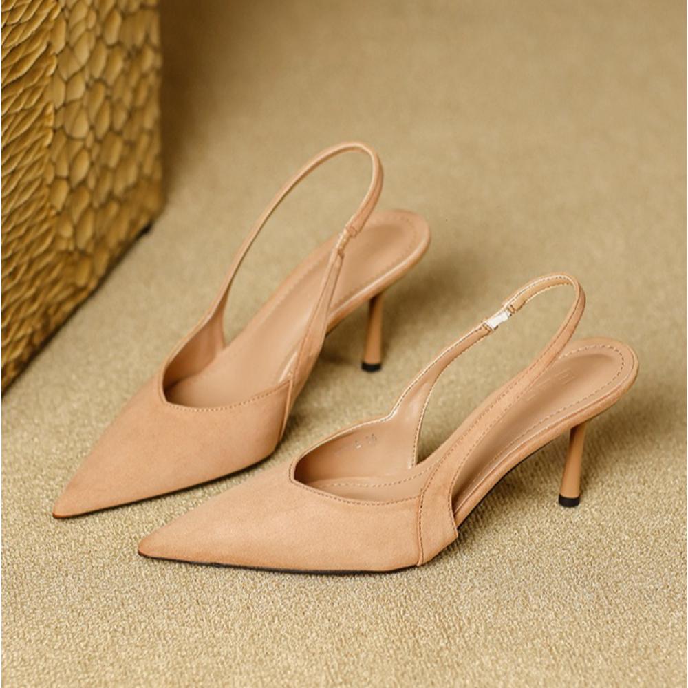 French Leopard Print High Heels Women's 2026 Summer Toe Sandals New Pointed Single Shoes for Womens Designer Sandals for Women