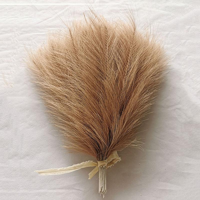 10/20pcs Simulated Reed Feather Pampas Grass Home Porch Wedding Party Garden Decoration Flower Vase DIY Accessories False Plant