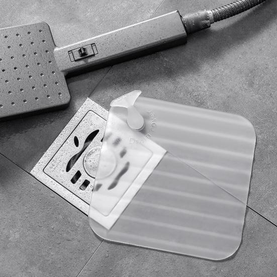 Silicone Floor Drain Cover Whale Tail Deodorizing Easy To Handle Transparent Pad Floor Drain Cover