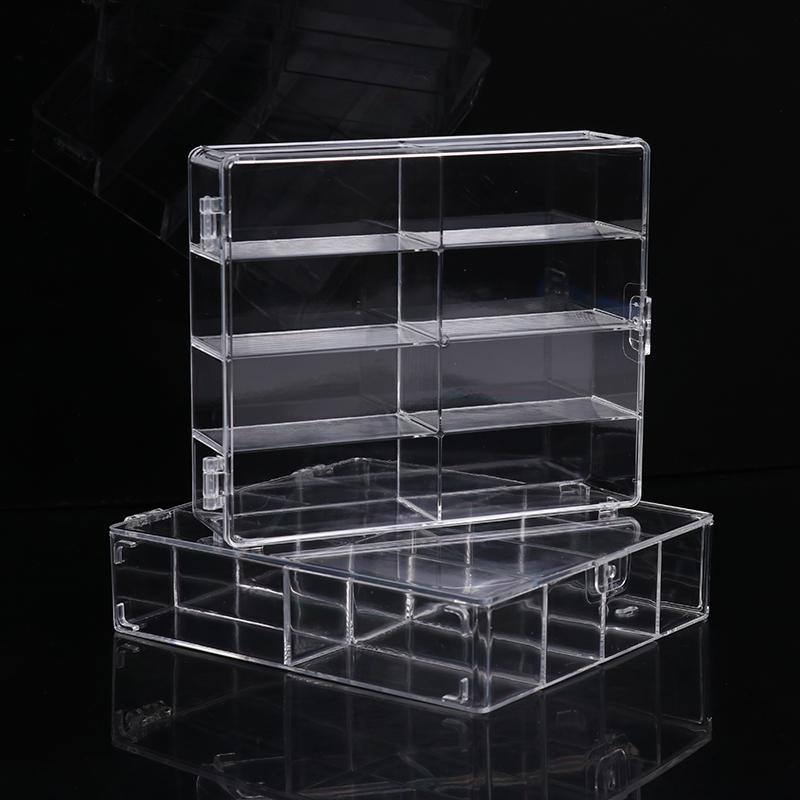 1 Stück Auto Nicht Stanzen Klebe Wand Transparent Aufbewahrungsbox 1:64 Acryl Auto Displaybox Für Auto Modell Spielzeug Schrank Regal