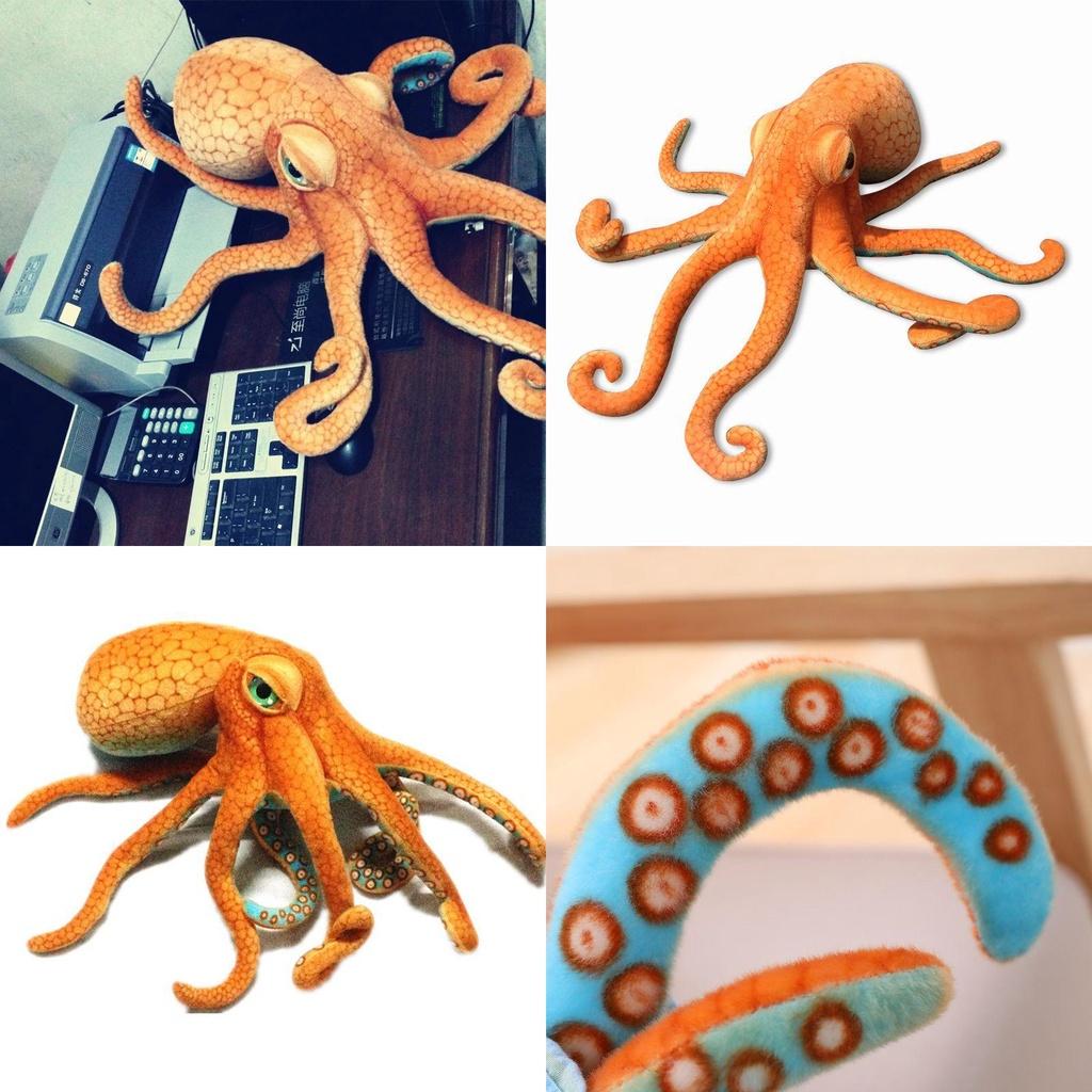 Extra Large Simulation Octopus Stuffed Animal Toy Plush Doll Perfect For Home And Car Decor