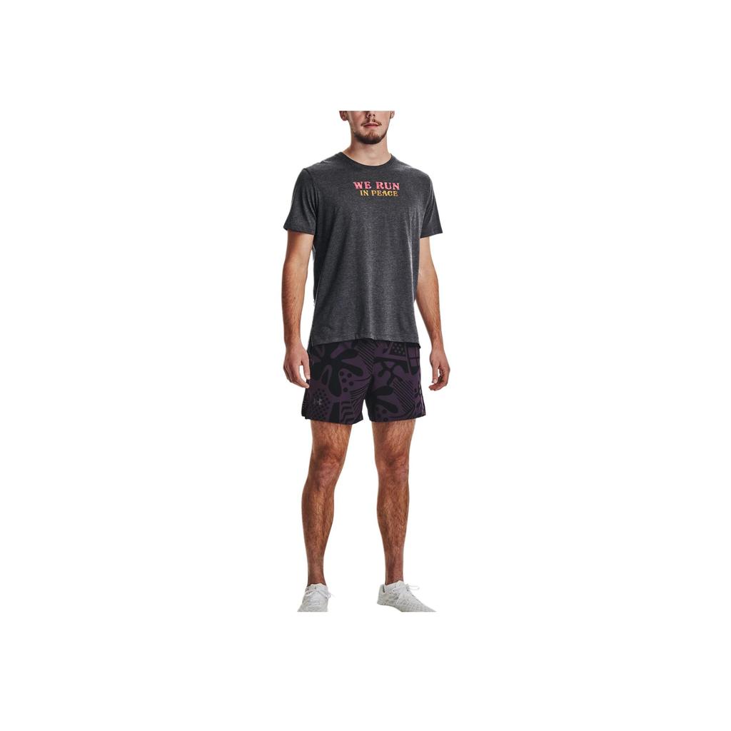 Under Armour Sports Pullover Short Sleeve T-Shirt Men Tops Black 1376986-001