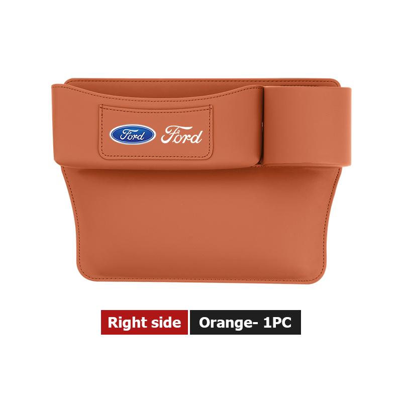 YYQO6 Leather Car Seat Gap Water Cup Holder Box Storage Bag For Ford Escape Ecosport Fusion Explorer Expedition Taurus