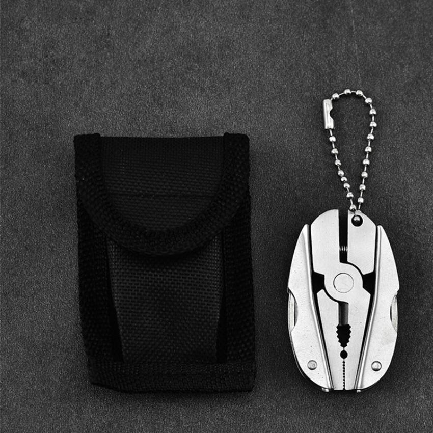 

Многофункциональные плоскогубцы, мини-портативные складные многофункциональные плоскогубцы, брелок с зажимом, отвертка, инструменты для походного кемпинга серебряный