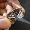 Retro "Healing" Wound Stitches Adjustable Open Ring For Men Silver-plated Copper Gothic Punk Edgy Jewelry Accessories Cool Gift