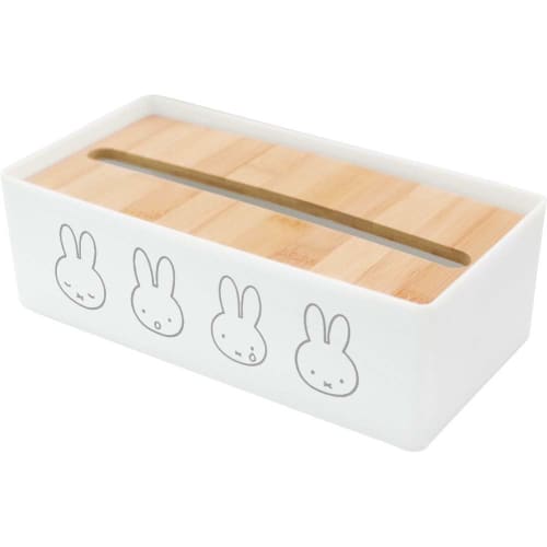 Okato Miffy Kitchen Paper Case, Fits Boxed Tissues, Non-Slip Backing, 25.5cm Wide x 13cm Deep x 8cm High