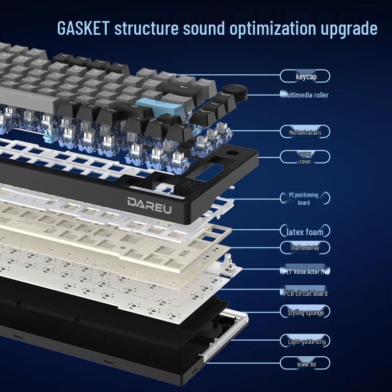 Dareu EK75 Tri-Mode Gasket Mechanical Keyboard