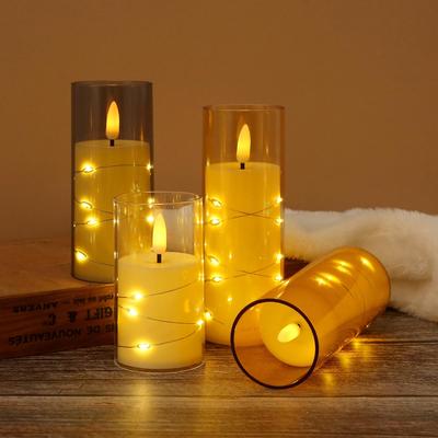LED Elektronische Kerzenlampe: Perfekt für Geburtstage, Camping, Restaurants, romantische Anlässe und Weihnachten mit simulierter Flamme.