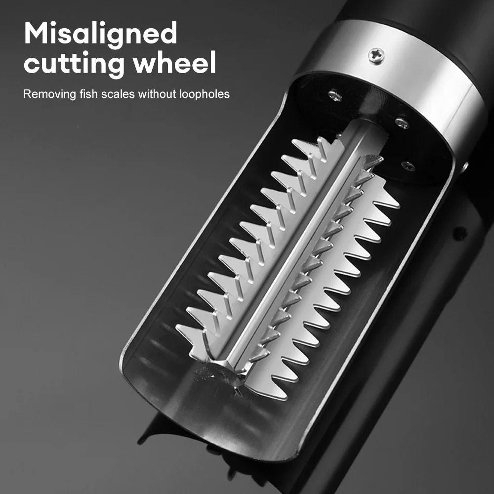 1Pcs Wireless Fish Scale Remover Cleaner Portable Scaler Scraper  for Seafood Kitchen Tools