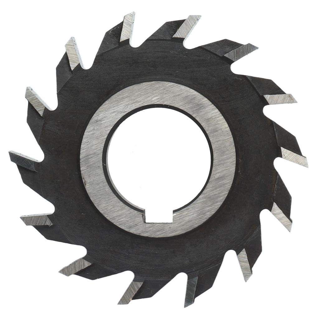 Milling Cutter High Speed Steel Straight 14 Teeth Face Mill Disc Drilling Tool 63mm Diameter