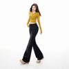 American retro slim-fitting and thin flared pants drape elastic autumn and winter versatile jeans women's new models