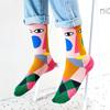 5 Pairs of Mid-calf Socks: Autumn/winter Men’s and Women’s Trendy Sports Socks In the Instagram Style