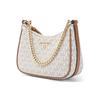 New MICHAEL KORS Jet Set Charm Canvas With Leather Shoulder Bag, Handbag, Shoulder Bag Women's Vanilla White 32H1GT9C1B-VANILLA-ACORN
