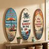 Summer Wooden Surfboards Wall Decor Colorful Beach Decor Wall Art  Bar Cafe Decor