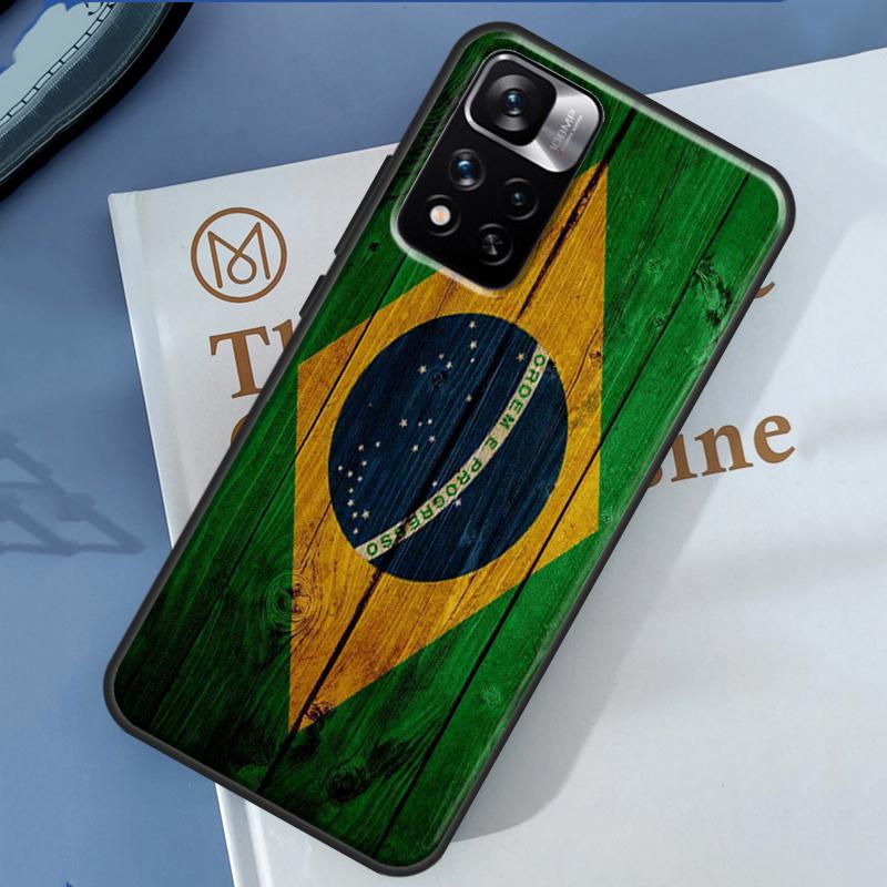 

Brazil Brazilian Flag Case For Xiaomi Redmi 13C 10C 12C 14C Redmi Note 14 13 Pro 12 11 9 10 9S 10S 11S 12S Cover Redmi 13 4G