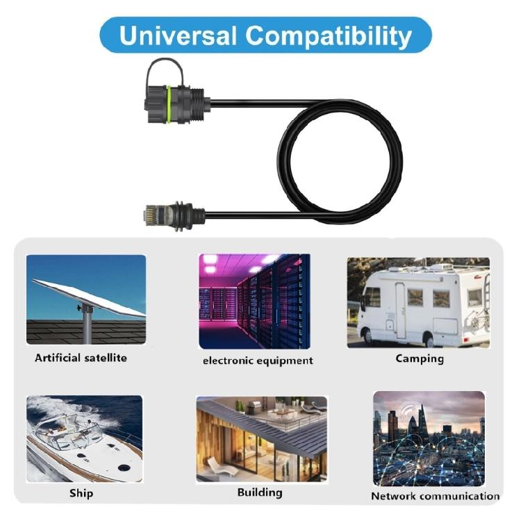 RJ45 Networking Cable Adapter For Gen3 Extension Connection Waterproof Industrial Outdoor Ethernet Cable Extension