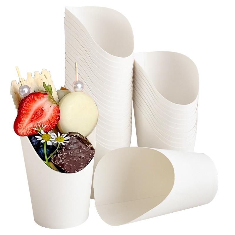 

20/50pcs Kraft Paper French Fries Cup Disposable Candy Snack Dessert Holder Container Wedding Birthday Party Decoration Supplies 20Pcs