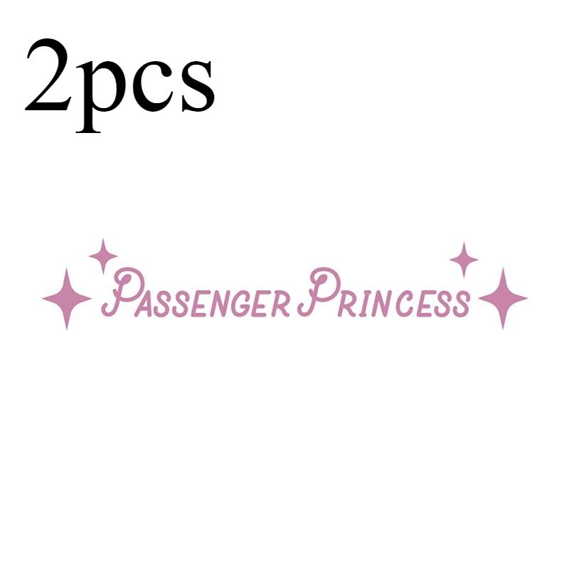 

2PC Auto Interior Accessories Creative Passenger Princess Mirror Car Decal Cute Car Vinyl Funny Art Sticker Decals Decoration розовый