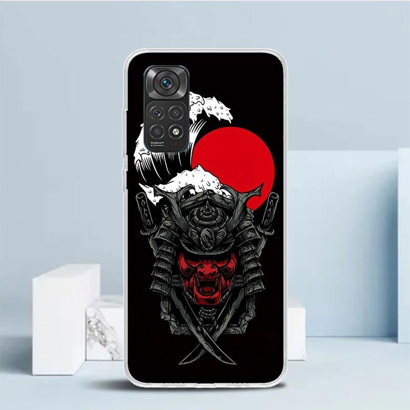 Japanese Dark Dragon Tattoo Phone Case For Xiaomi Redmi Note 15 14 14S 13 12S 12 Pro Plus 11S 11 11T 11E 10S 10 + Soft TPU Back