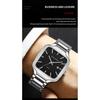 Nuovo orologio da uomo casual da lavoro, resistente alla luce, luminoso, calendario, cinturino in acciaio inossidabile a rete, orologio al quarzo