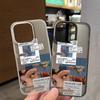 iPhone 11 13 15 Pro Max 12 14 Pro Max Kılıfları iPhone 16 15 Plus 13 Pro 12 Mini 13 Mini Buzlu Doku Boyalı Karikatür Çiçekler