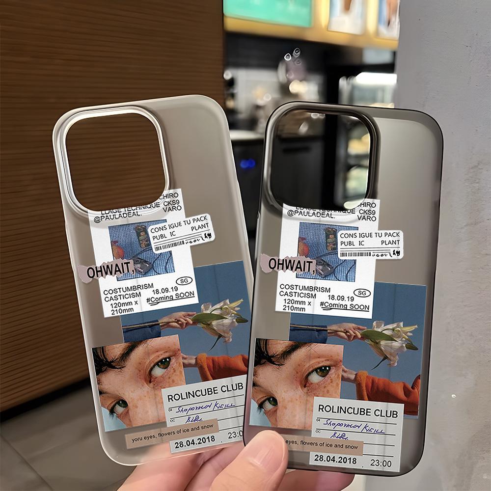 Mobile Phone Cases for iPhone 11 13 15 Pro Max 12 14 Pro Max Case iPhone 16 15 Plus 13 Pro 12 Mini 13 Mini Frosted Texture Painted Cartoon Flowers