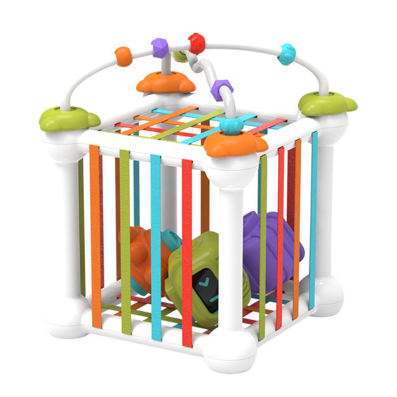 Rainbow Pop-It Cognitive Puzzle Stacking Toy for Toddlers, 2-4 Years, Educational Building Blocks