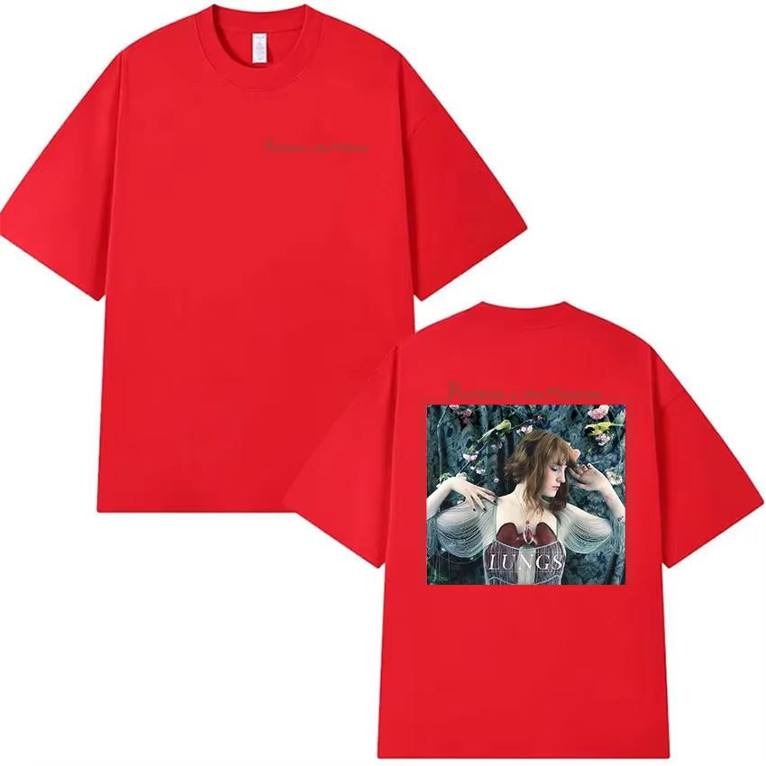 British Band Florence The Machine Tour 2026 Graphic Tshirts Unisex Womens Aesthetic Vintage pure Cotton T Shirt Streetwear