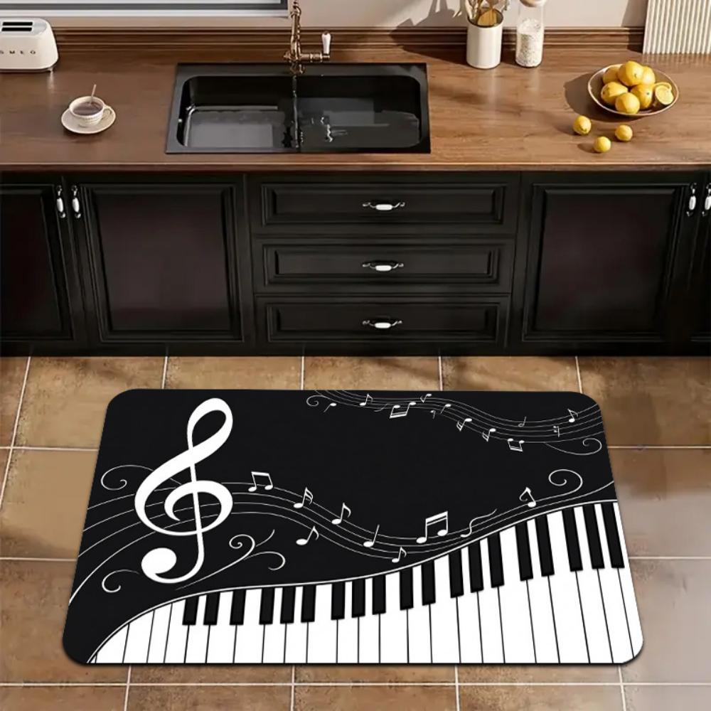 Weihnachtstier Brief Musik Druck Fußmatte Eingang Flur Esszimmer Wohnzimmer Schlafzimmer Foyer Küche Innenraum Heimdekoration Bodenmatte Geschenk