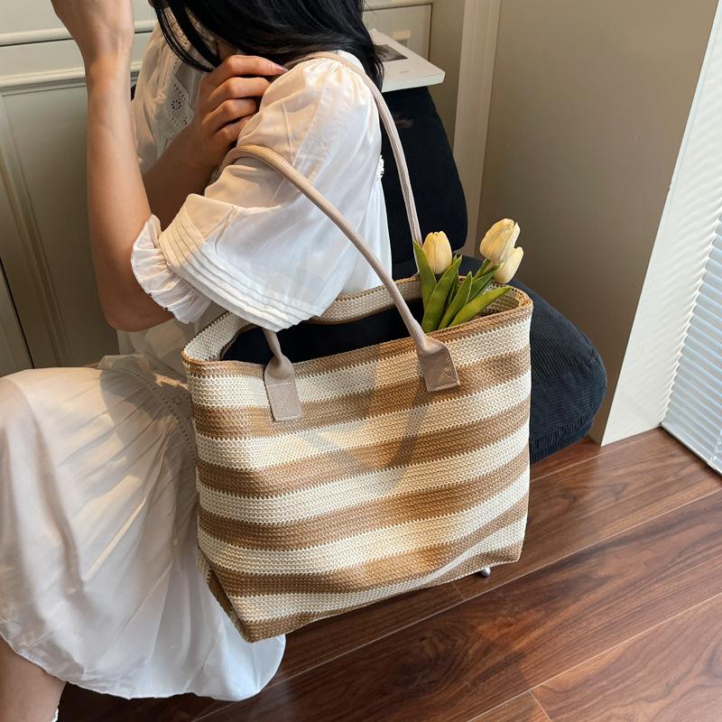 

Сумка через плечо большой вместимости, пляжная сумка для девочек, новая сумка-тоут хаки