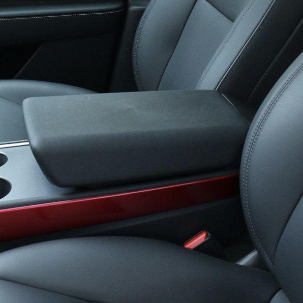 Tesla Model 3/Y Armlehnenbox Abdeckung: TPE Schutzabdeckung für die Mittelkonsole