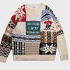 Women's Contrast Stitching Sweater - Winter Thick, Loose Fit, Japanese Trendy Brand, Versatile, Round Neck Casual Knit Jacket