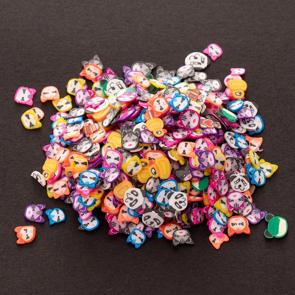 1000/3000/5000pcs Fruit Flower Animal Polymer Clay Slices Charms For DIY Resin Jewelry Crafts Nail Art Supplies Decor Accessory