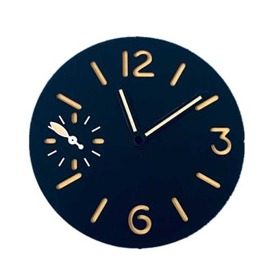 34,5 mm ETA6497 Horlogewijzerplaten Horlogewijzerplaat met Groen Lichtgevend met Horlogewijzers Vervangende Accessoires voor ETA6497/ ST3600 Uurwerk
