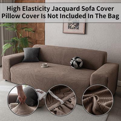 1 Pc Jacquard Sofa Cover Full Coverage Elastic Sofa Cover Decorate The Sofa In The Living Room Multiple Color Sofa Cover