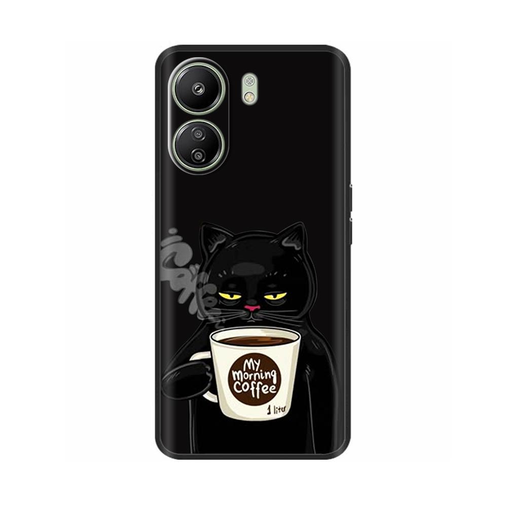 Case For Xiaomi Redmi 13C 4G Case Phone Cover Cool Sweet Soft Smooth Liquid Silicone Back Cover For Redmi 13 C Redmi13C Fundas