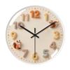 Creative Light Luxury Cartoon Wall Clock for Children's Room - Simple Cream-Style High-End Design