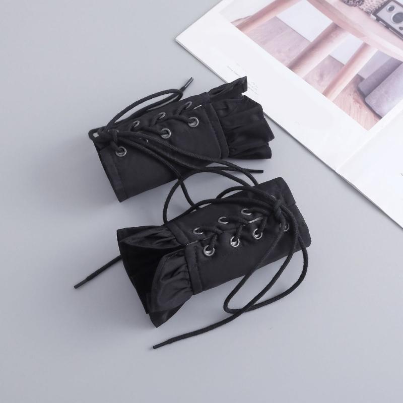 Gerüschte Ärmel Abnehmbarer Kragen Elegante Manschetten Dekorative Halsbekleidung für Damen Alltagskleidung und besondere Anlässe
