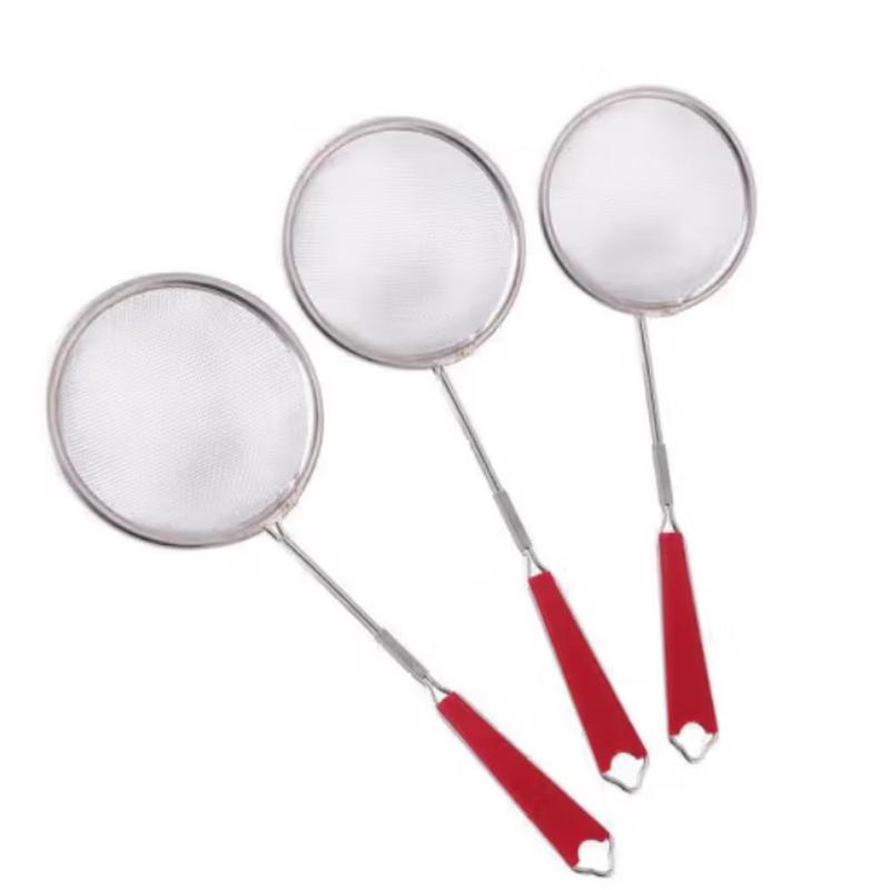 SIFAR Roter Griff Edelstahl Schaumlöffel Set