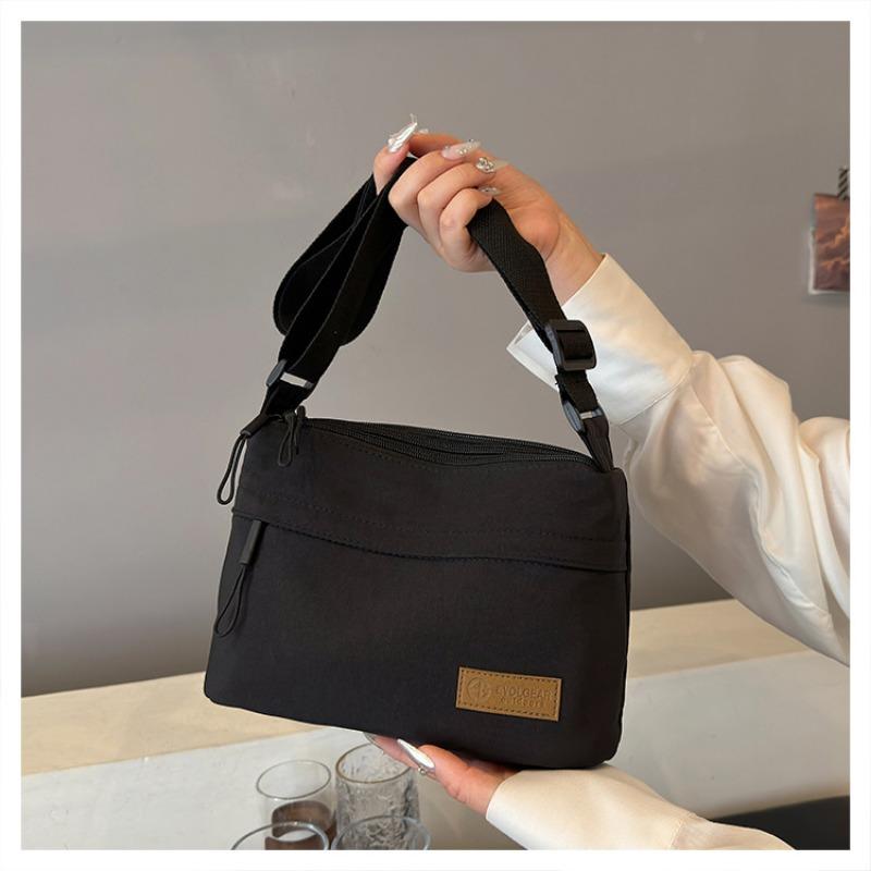 Culoare uni, Geantă din nailon, Geantă de damă, Multifuncțională, Casual, Impermeabilă, Portabilă, Geantă de umăr uniformă, Geantă crossbody