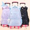 Zaino Scolastico per Bambini Zaino con Ruote per Ragazze Zaino con Ruote Zaino Scolastico per Studenti Con Ruote Trolley Borsa per Libri Bagaglio da Viaggio